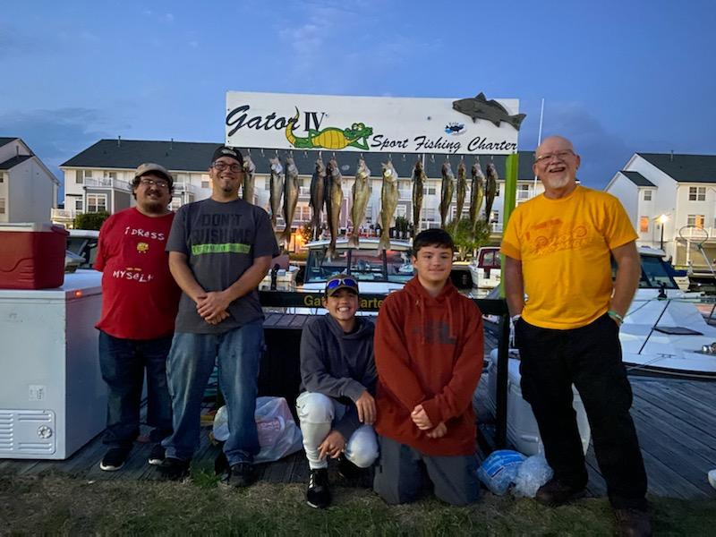 family guided fishing trip lake erie