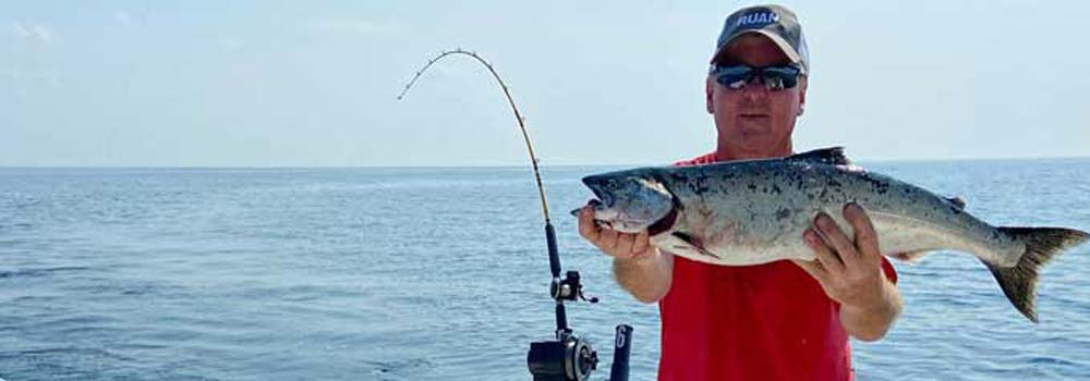 Salmon fishing guide Olcott NY