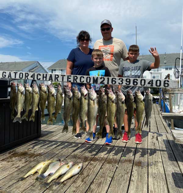 family fishing lake erie