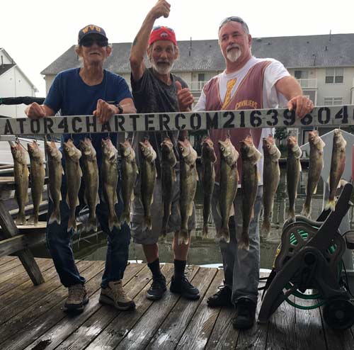 lake erie fishing charter walleye