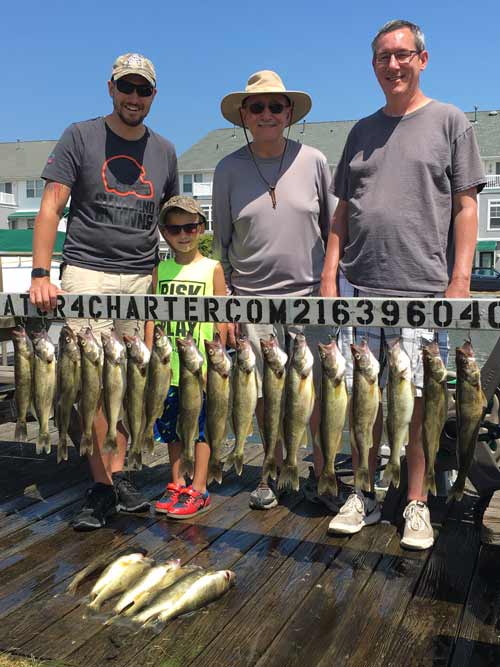 great family fishing Lake Erie charter with Captain Brian